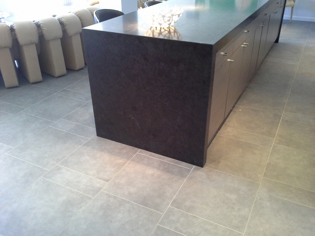 kitchen island black satin granite