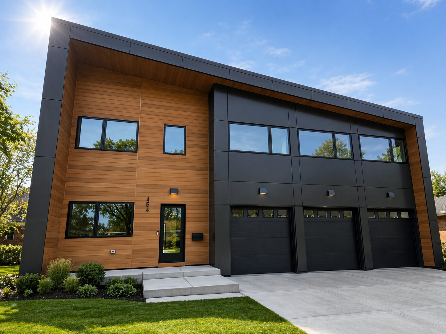 Contemporary home with sleek design.